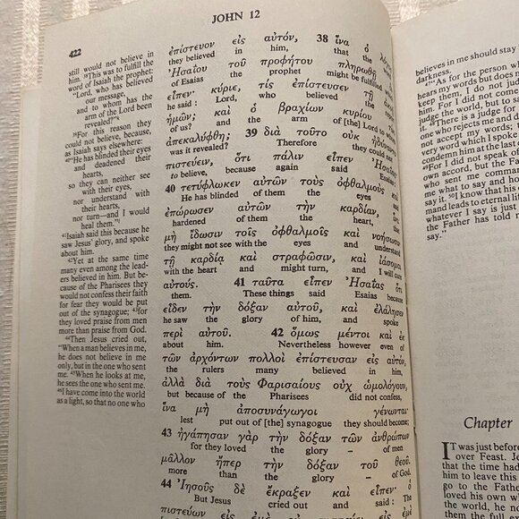 BIBLE THE NEW INTERNATIONAL VERSION INTERLINEAR GREEK-ENGLISH NEW TESTAMENT - Picture 7 of 11